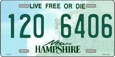 NH license plate 1206406