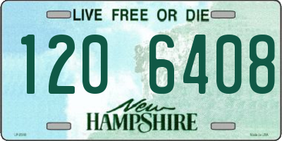 NH license plate 1206408