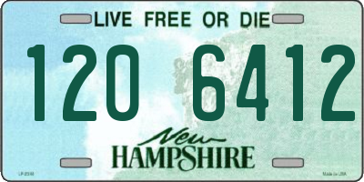 NH license plate 1206412
