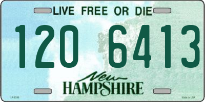 NH license plate 1206413