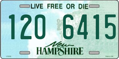 NH license plate 1206415