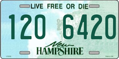 NH license plate 1206420