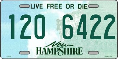 NH license plate 1206422
