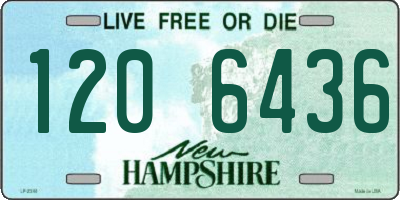 NH license plate 1206436