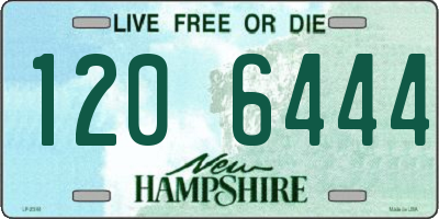 NH license plate 1206444