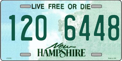 NH license plate 1206448