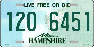 NH license plate 1206451