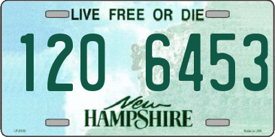NH license plate 1206453