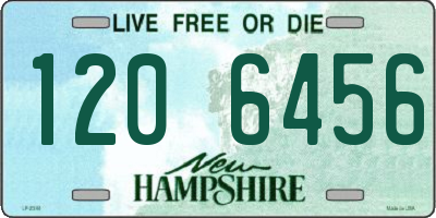 NH license plate 1206456