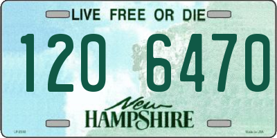 NH license plate 1206470