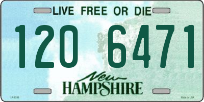 NH license plate 1206471