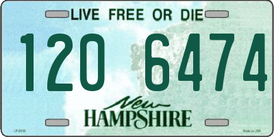 NH license plate 1206474