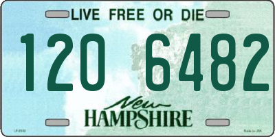 NH license plate 1206482