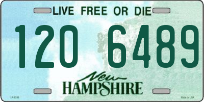 NH license plate 1206489