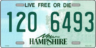 NH license plate 1206493