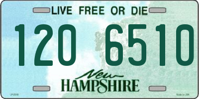 NH license plate 1206510