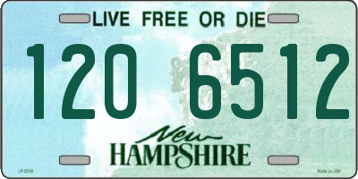 NH license plate 1206512