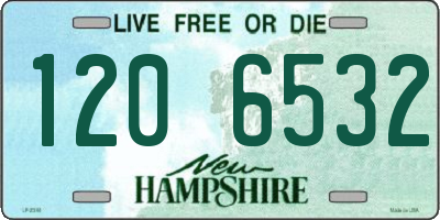 NH license plate 1206532