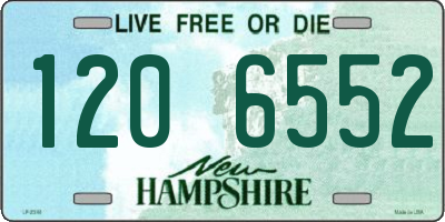 NH license plate 1206552