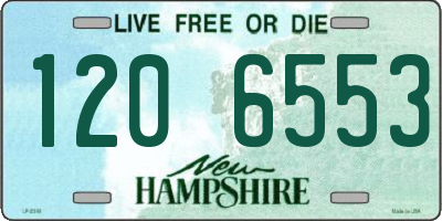 NH license plate 1206553
