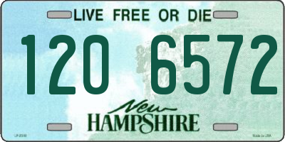 NH license plate 1206572