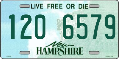 NH license plate 1206579
