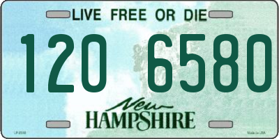 NH license plate 1206580