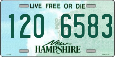 NH license plate 1206583