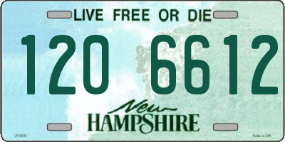NH license plate 1206612