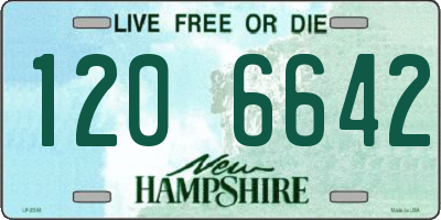 NH license plate 1206642