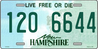 NH license plate 1206644