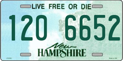 NH license plate 1206652