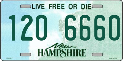 NH license plate 1206660