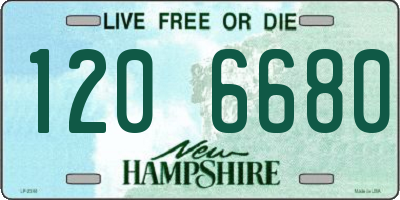 NH license plate 1206680