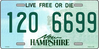 NH license plate 1206699
