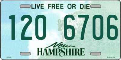 NH license plate 1206706