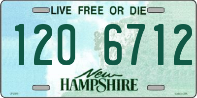 NH license plate 1206712