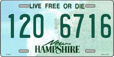NH license plate 1206716