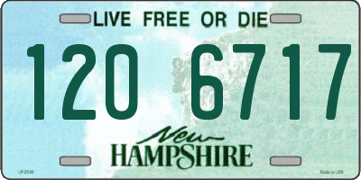 NH license plate 1206717