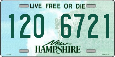 NH license plate 1206721