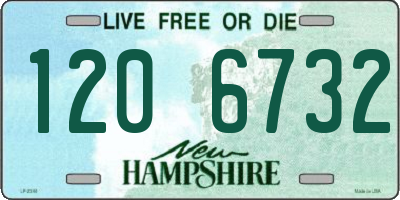 NH license plate 1206732
