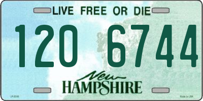 NH license plate 1206744