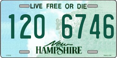 NH license plate 1206746