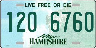 NH license plate 1206760