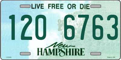 NH license plate 1206763
