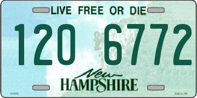 NH license plate 1206772