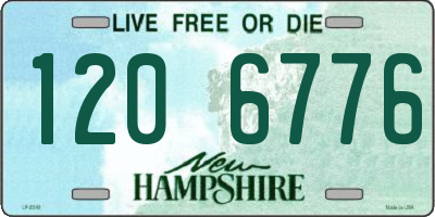NH license plate 1206776