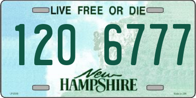 NH license plate 1206777