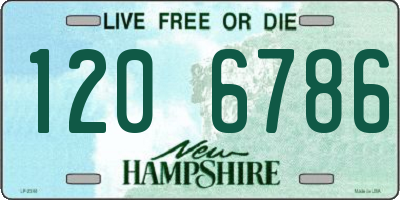 NH license plate 1206786