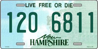 NH license plate 1206811